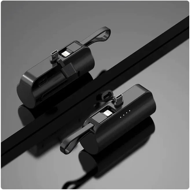 Portable Charger with Built-In Cable