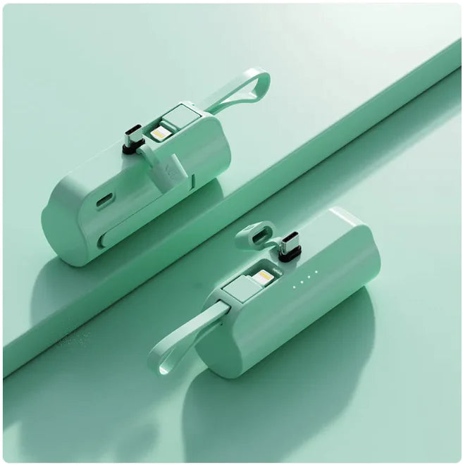 Portable Charger with Built-In Cable
